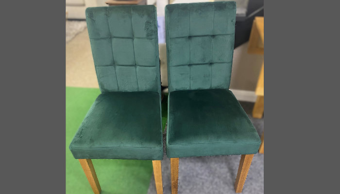 Green Velvet. Price For The Pair.