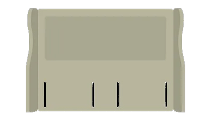 Single Euro Slim Headboard